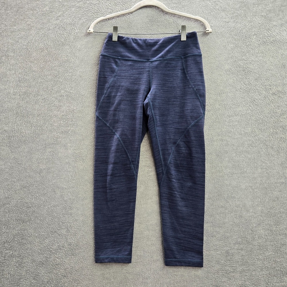 Patagonia Women Activewear Pants Small Blue Leggings Capri Low Rise 21 in Inseam